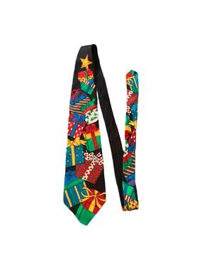 Zylos george machado silk Christmas present tie Mens
